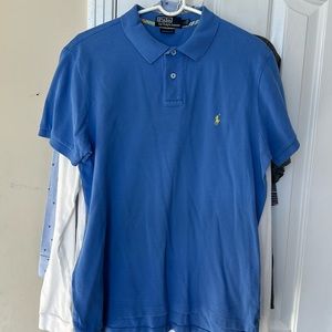 Polo Ralph Lauren golf shirt, blue, size L